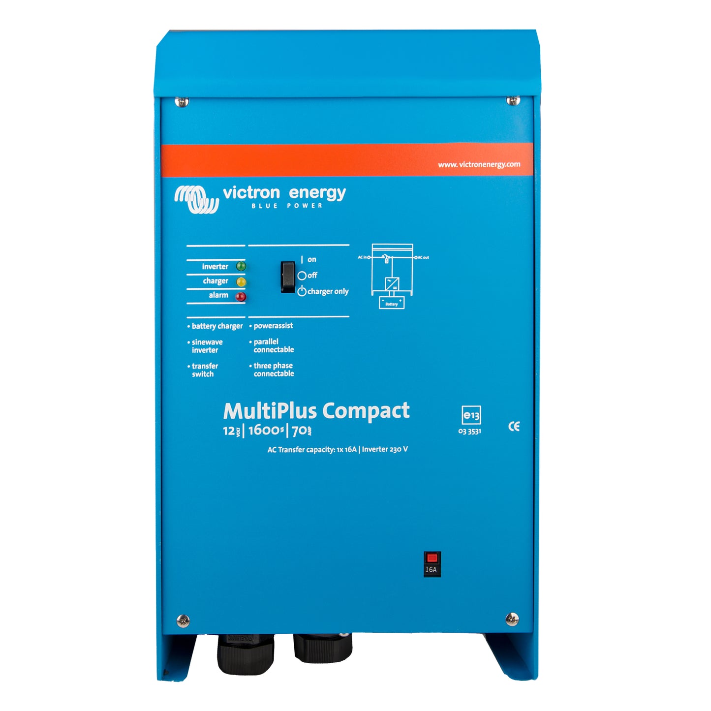 Victron - MultiP.C 12/1600/70-16 230V VE.Bus*if 0, order CMP122160000* [CMP121620000]