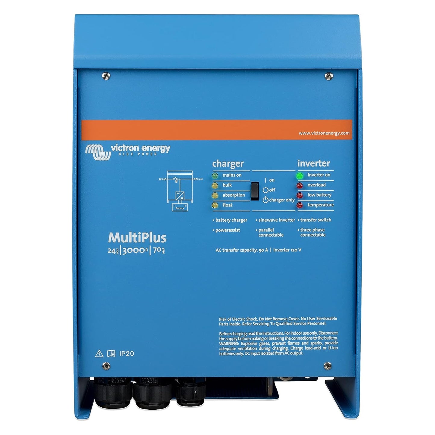 Victron - MultiPlus24/3000/70-50 120V VE.Bus*If 0, order PMP242301102* [PMP243021102]