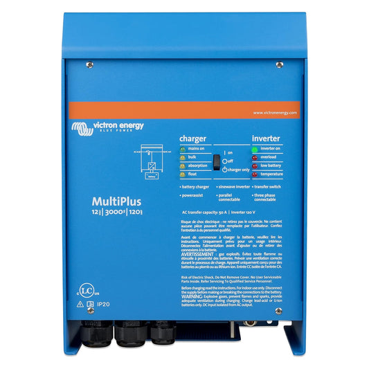Victron - MultiPlus 12/3000/120-50 120V VE.Bus (UL 1741 & 458) [PMP122301102]