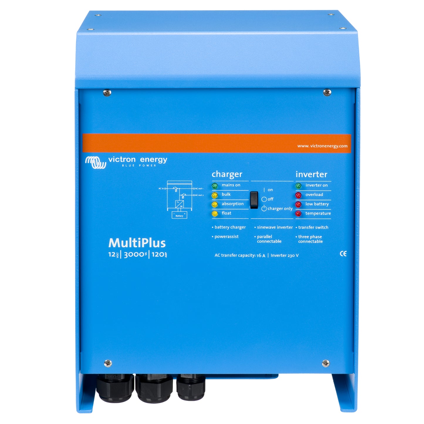 Victron - MultiPlus 12/3000/120-16 230V VE.Bus [PMP122300001]