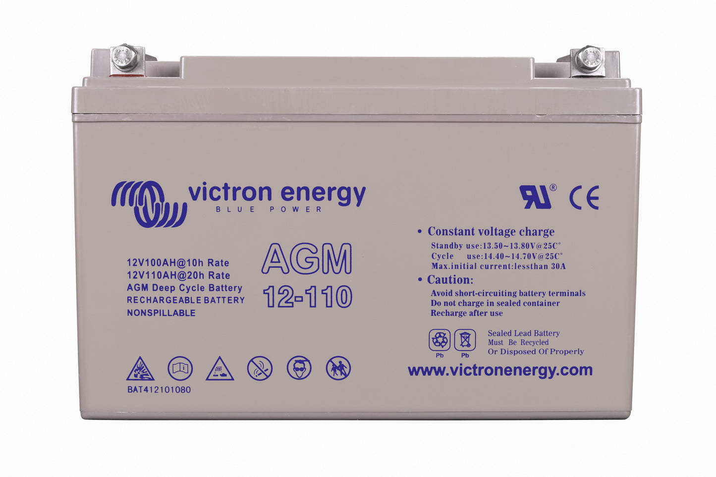 Victron - 12V/110Ah AGM Deep Cycle Batt. [BAT412101084]