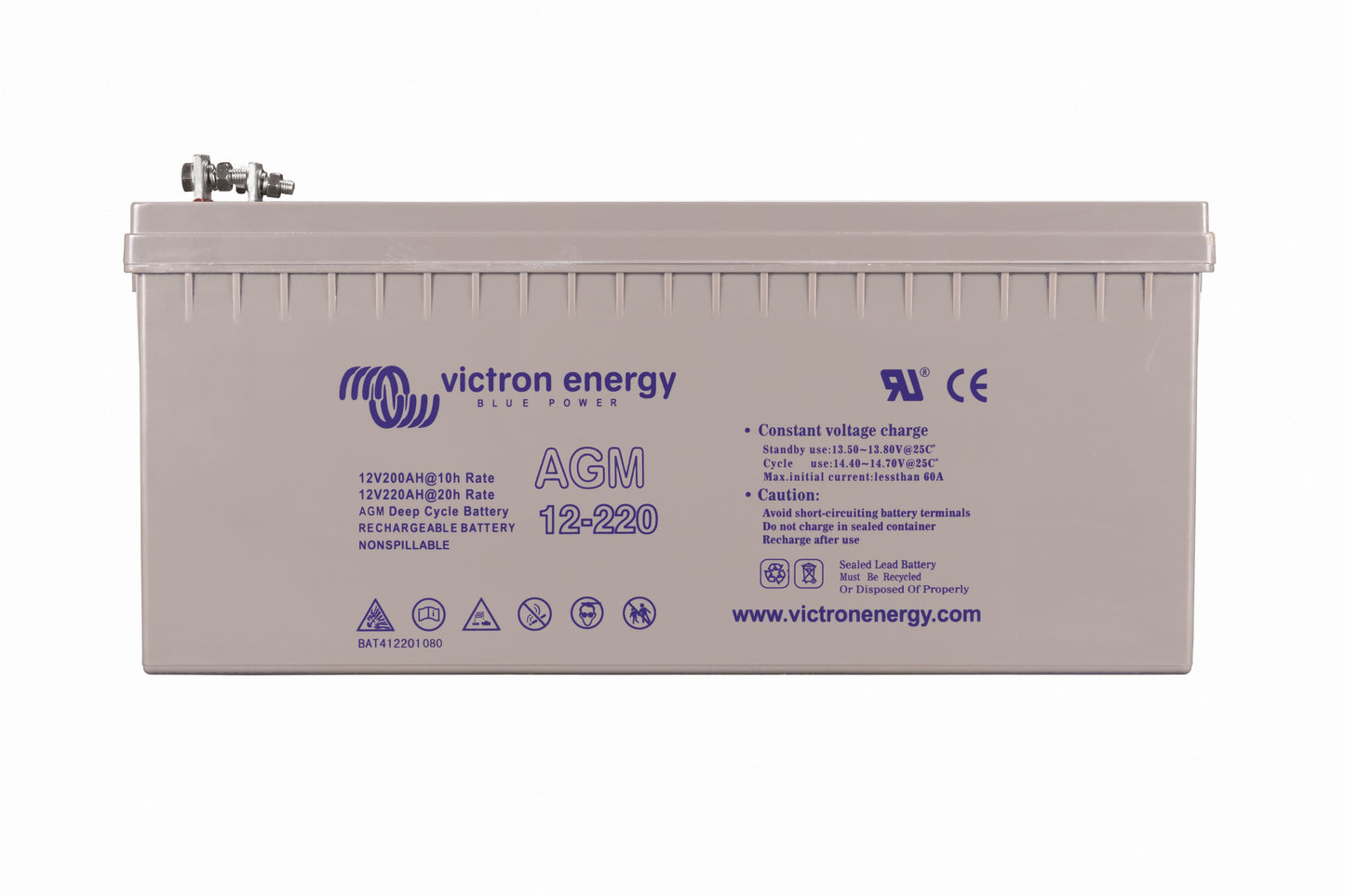 Victron - 12V/220Ah AGM Deep Cycle Batt. (M8) [BAT412201085]