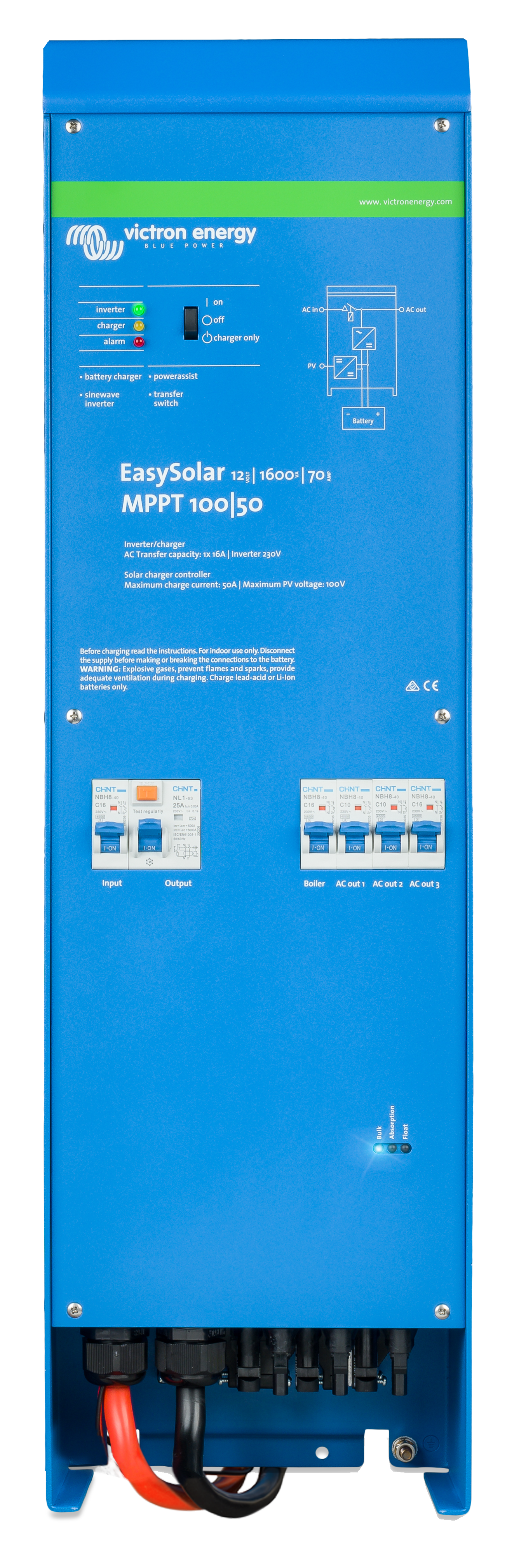 Victron - EasyS12/1600/70-16 230V MPPT100/50*If 0, order CEP122161000* [CEP121621000]