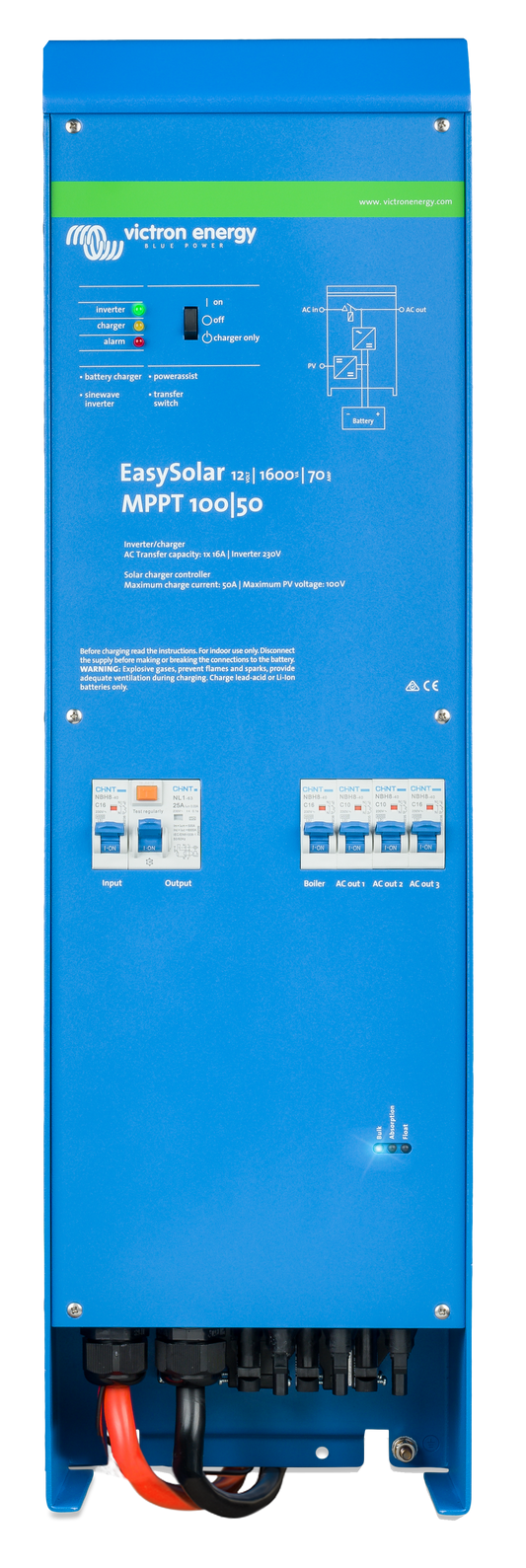 Victron - EasyS12/1600/70-16 230V MPPT100/50*If 0, order CEP122161000* [CEP121621000]