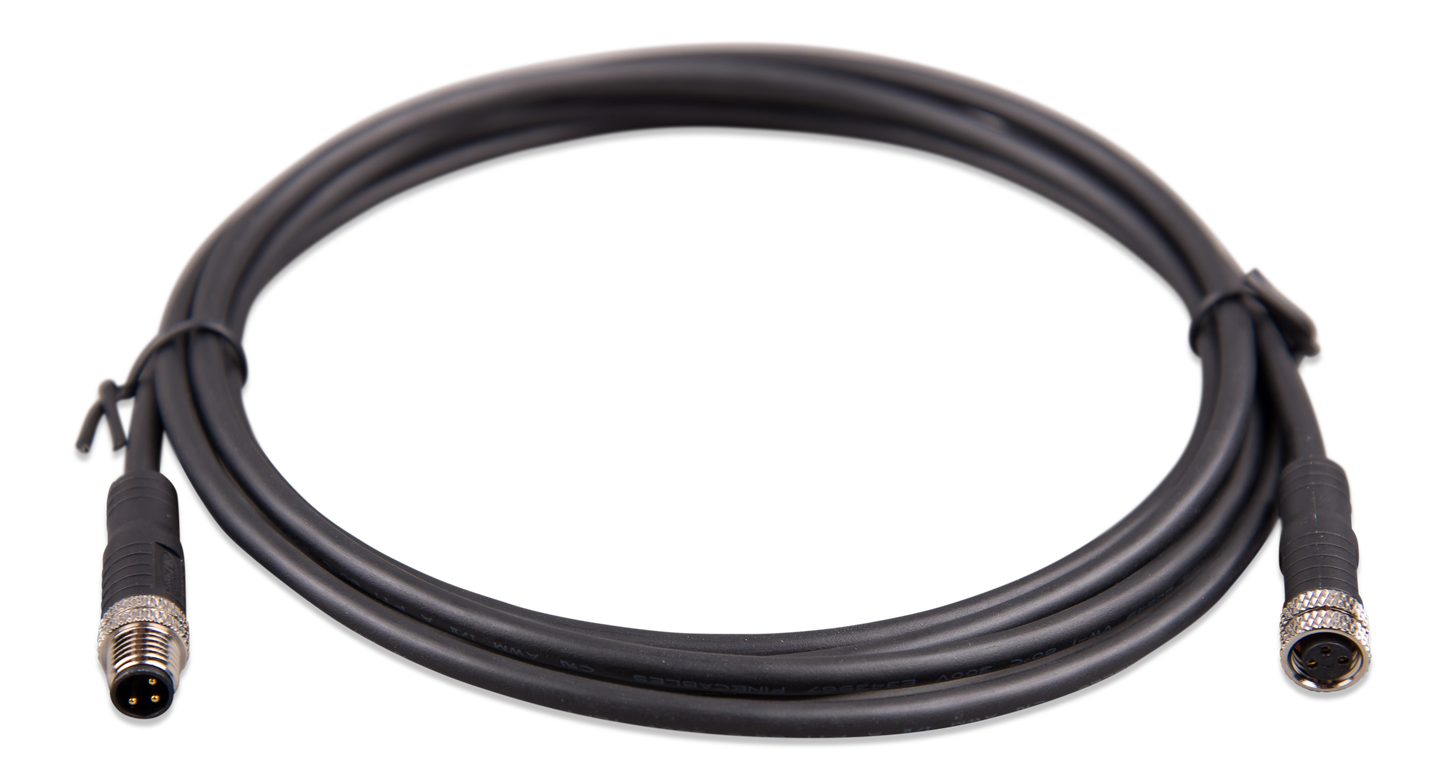 Victron - M8 circular connector Male/Female 3 pole cable 2m (bag of 2) [ASS030560200]