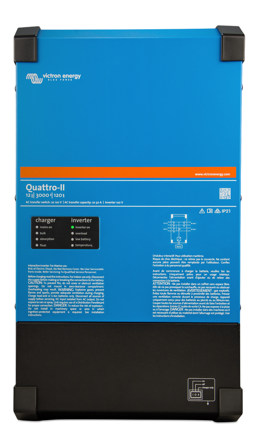 Victron - Quattro-II 24/3000/70-50/50 2x120V [QUA242305130]