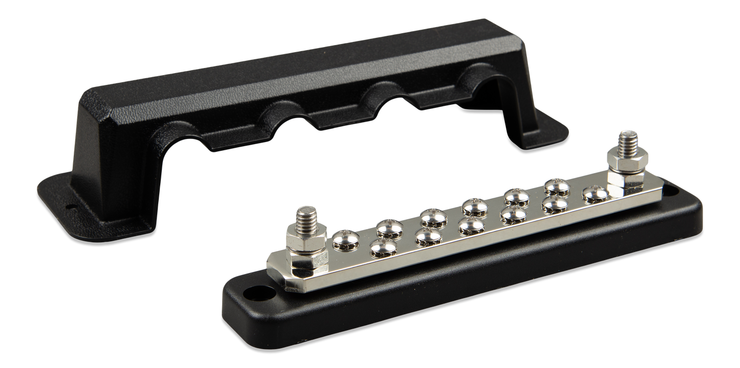 Victron - Busbar 250A 2P with 12 screws +cover [VBB125021220]