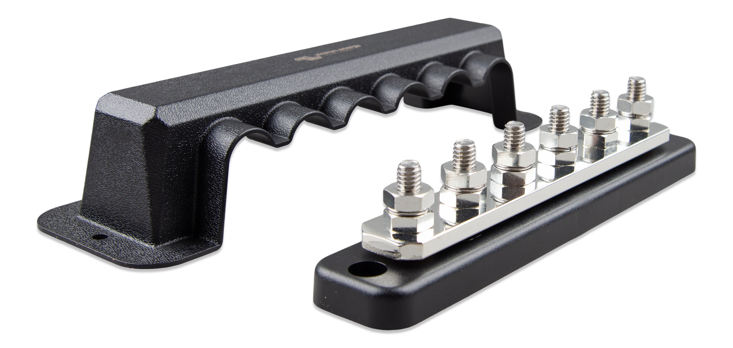 Victron - Busbar 250A 2P with 6 screws +cover [VBB125020620]