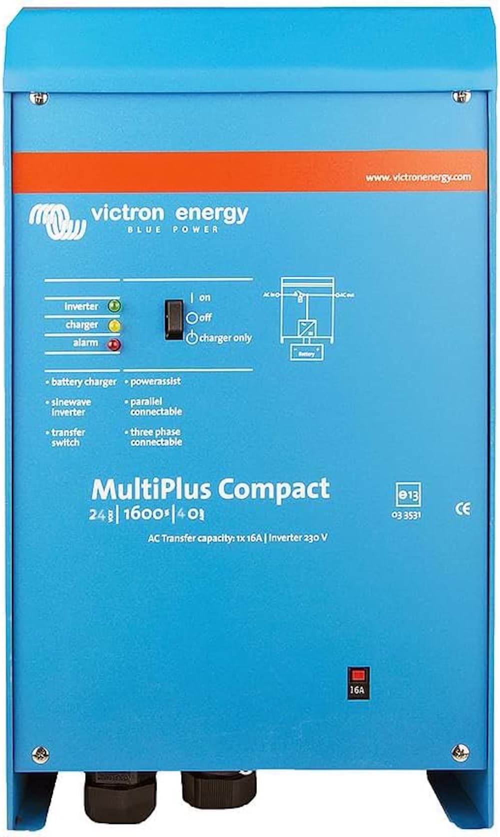 Victron - MultiP.C 24/1600/40-16 230V VE.Bus*IF 0, order CMP242160000* [CMP241620000]