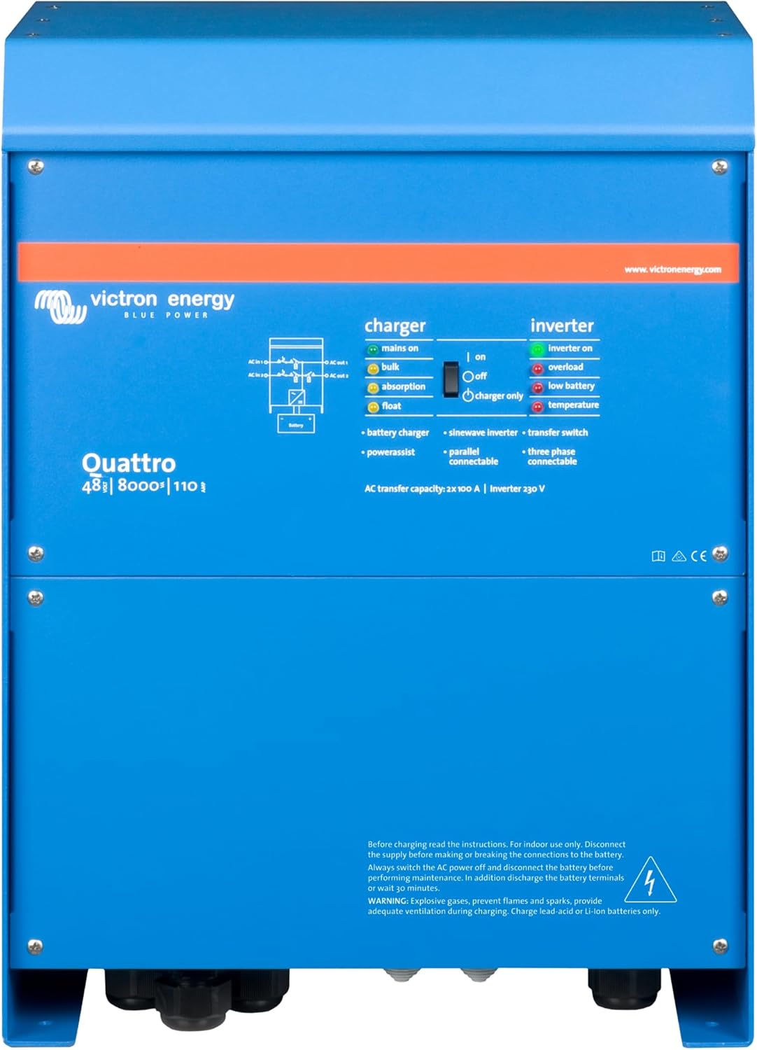 Victron - Quattro 48/8000/110-100/100 230V VE.Bus [QUA488024000]